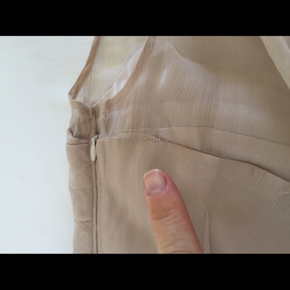 Anthro Champagne color dress, size 0 - Picture 5 of 7